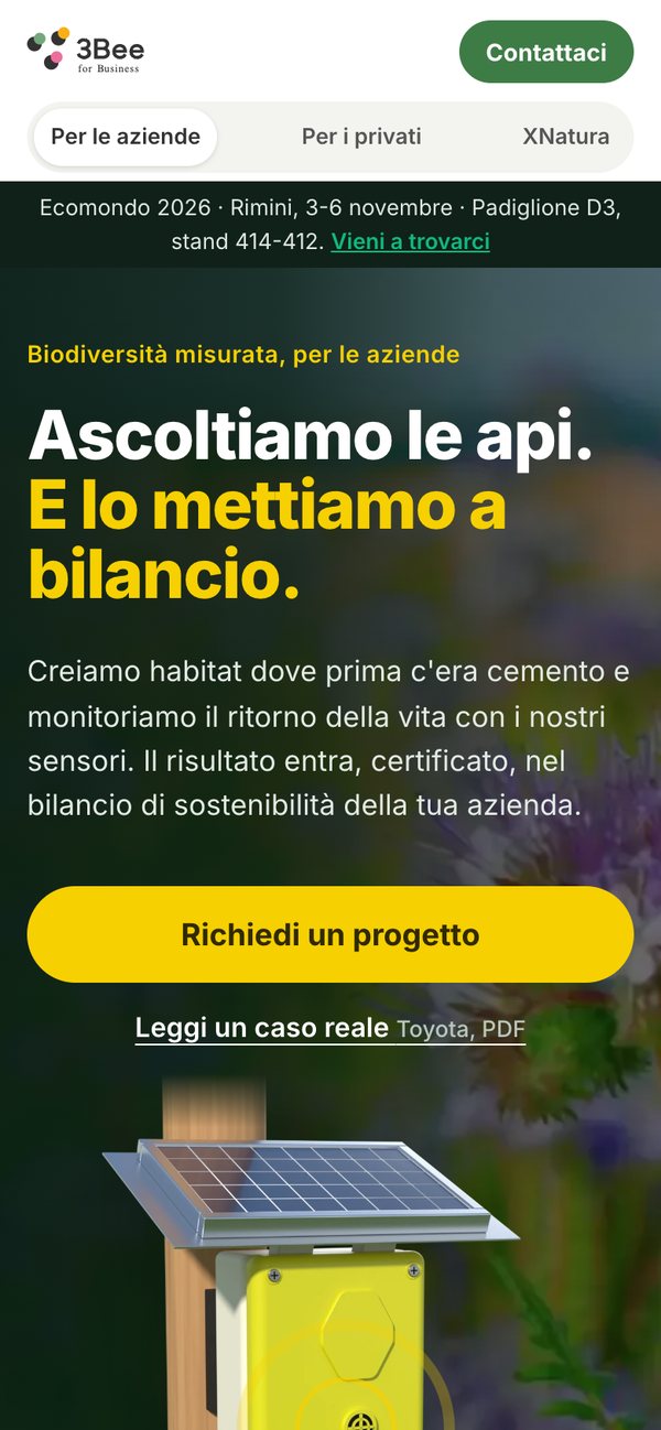 Home riprogettata al telefono