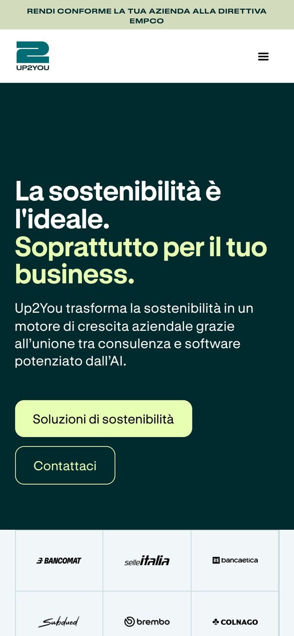 Home attuale al telefono
